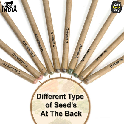 Buy Eco-Friendly Paper Seed Pen ( Pack Of 10) Online -
