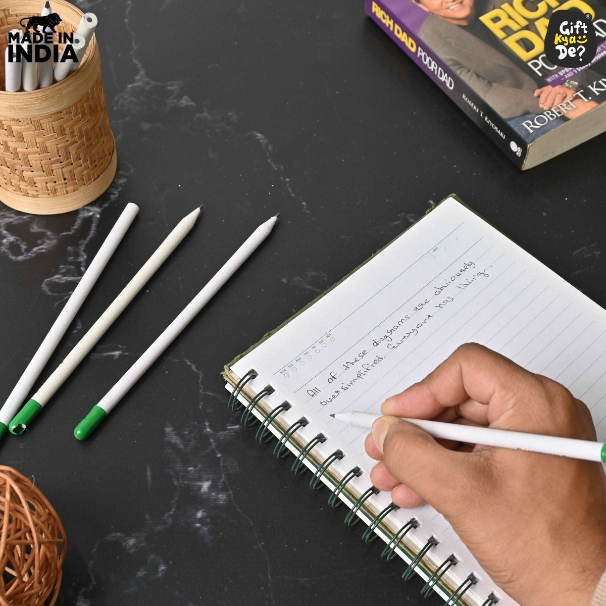 Buy Eco-Friendly Paper Seed Pencil (Pack Of 10) Online - Giff Kya De