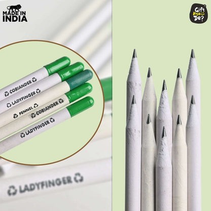 Buy Eco-Friendly Paper Seed Pencil (Pack Of 10) Online - Giff Kya De
