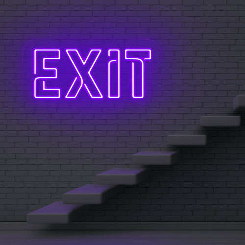 Exit Neon LED Light