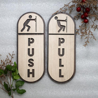 MustHome Push Pull Stickers for Glass door|6inches