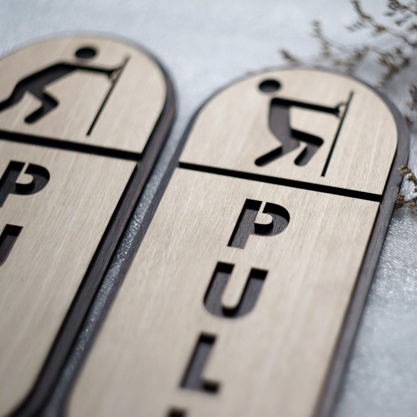 MustHome Push Pull Stickers for Glass door|6inches