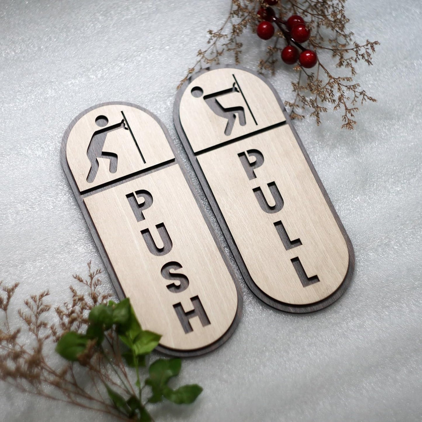 MustHome Push Pull Stickers for Glass door|6inches