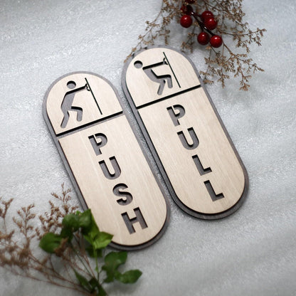 MustHome Push Pull Stickers for Glass door|6inches