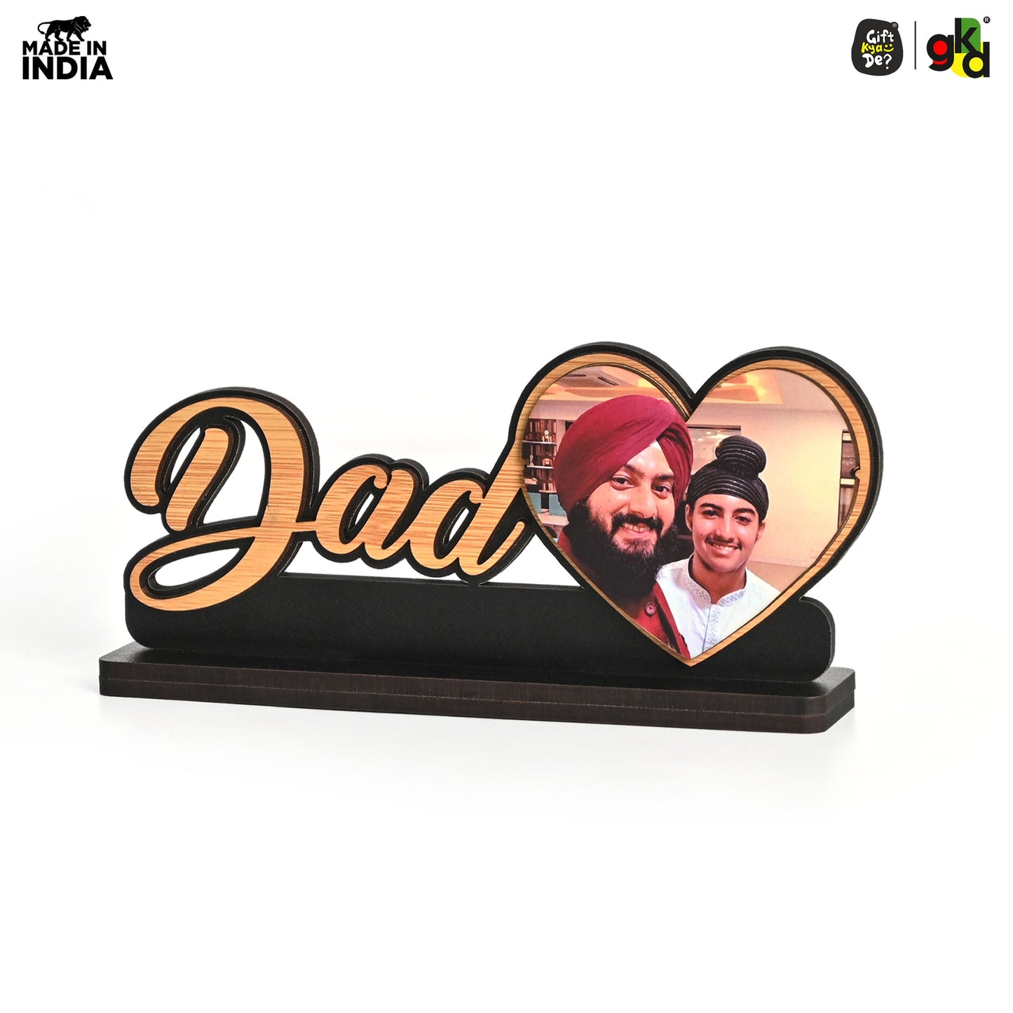 Personalized Gift for Dad – Wooden Photo Frame with Custom Image - Father’s Day Gift - Gift For Dad