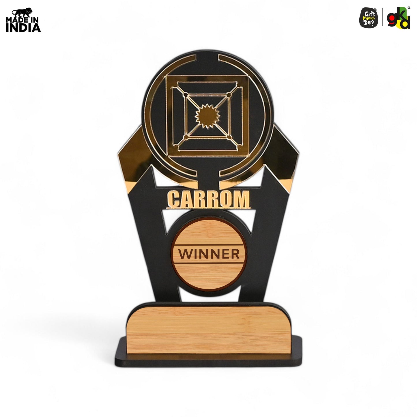 Sports Winner Trophy |  Wooden Victory Award | Perfect for Sports Mementos 8 x 4 Inches