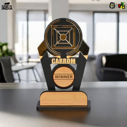Sports Winner Trophy |  Wooden Victory Award | Perfect for Sports Mementos 8 x 4 Inches