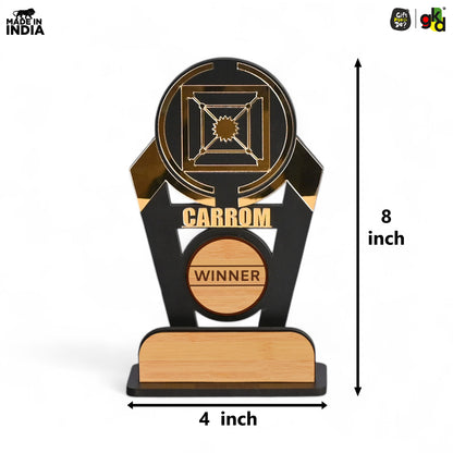 Sports Winner Trophy |  Wooden Victory Award | Perfect for Sports Mementos 8 x 4 Inches