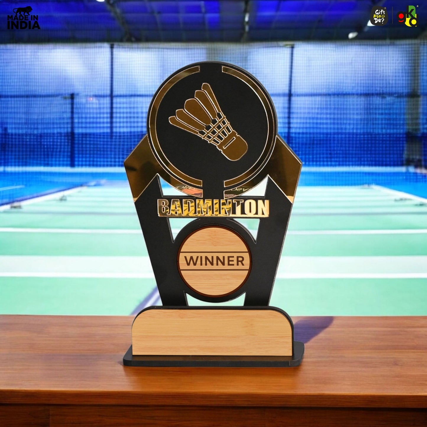 Sports Winner Trophy |  Wooden Victory Award | Perfect for Sports Mementos 8 x 4 Inches