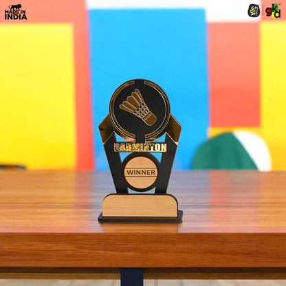 Sports Winner Trophy |  Wooden Victory Award | Perfect for Sports Mementos 8 x 4 Inches