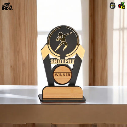 Sports Winner Trophy |  Wooden Victory Award | Perfect for Sports Mementos 8 x 4 Inches