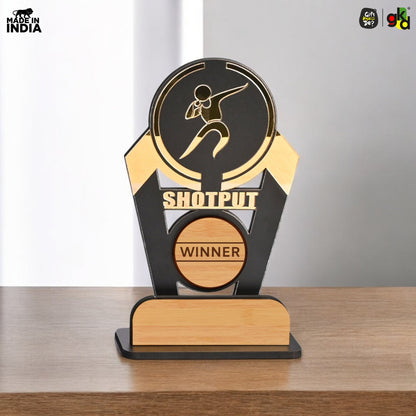 Sports Winner Trophy |  Wooden Victory Award | Perfect for Sports Mementos 8 x 4 Inches