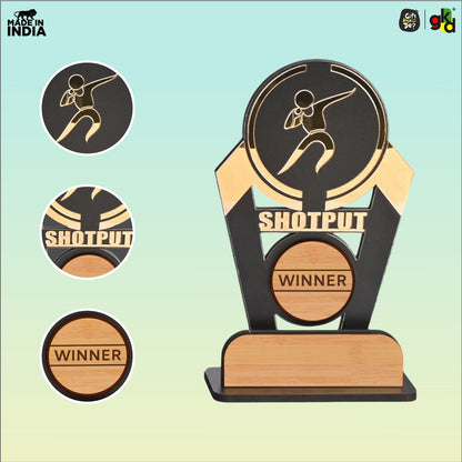Sports Winner Trophy |  Wooden Victory Award | Perfect for Sports Mementos 8 x 4 Inches