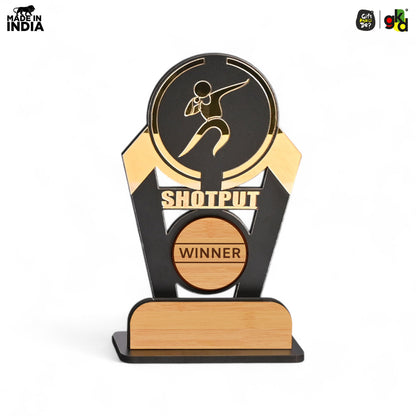Sports Winner Trophy |  Wooden Victory Award | Perfect for Sports Mementos 8 x 4 Inches