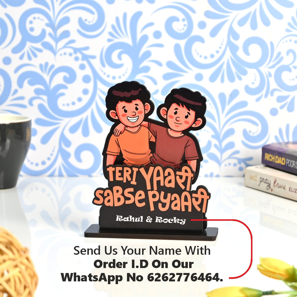 Personalized Friendship Day Showpiece | Gift for Best Friends, Birthday Gift for Friend