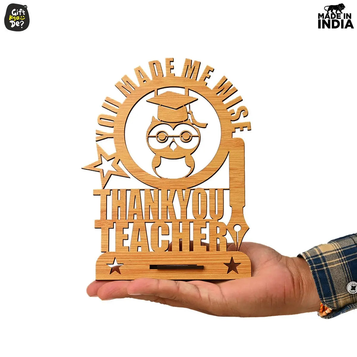 Teacher Day Wooden Decorative Table Top  | Unique Teacher's Gift  | Farewell Gifts