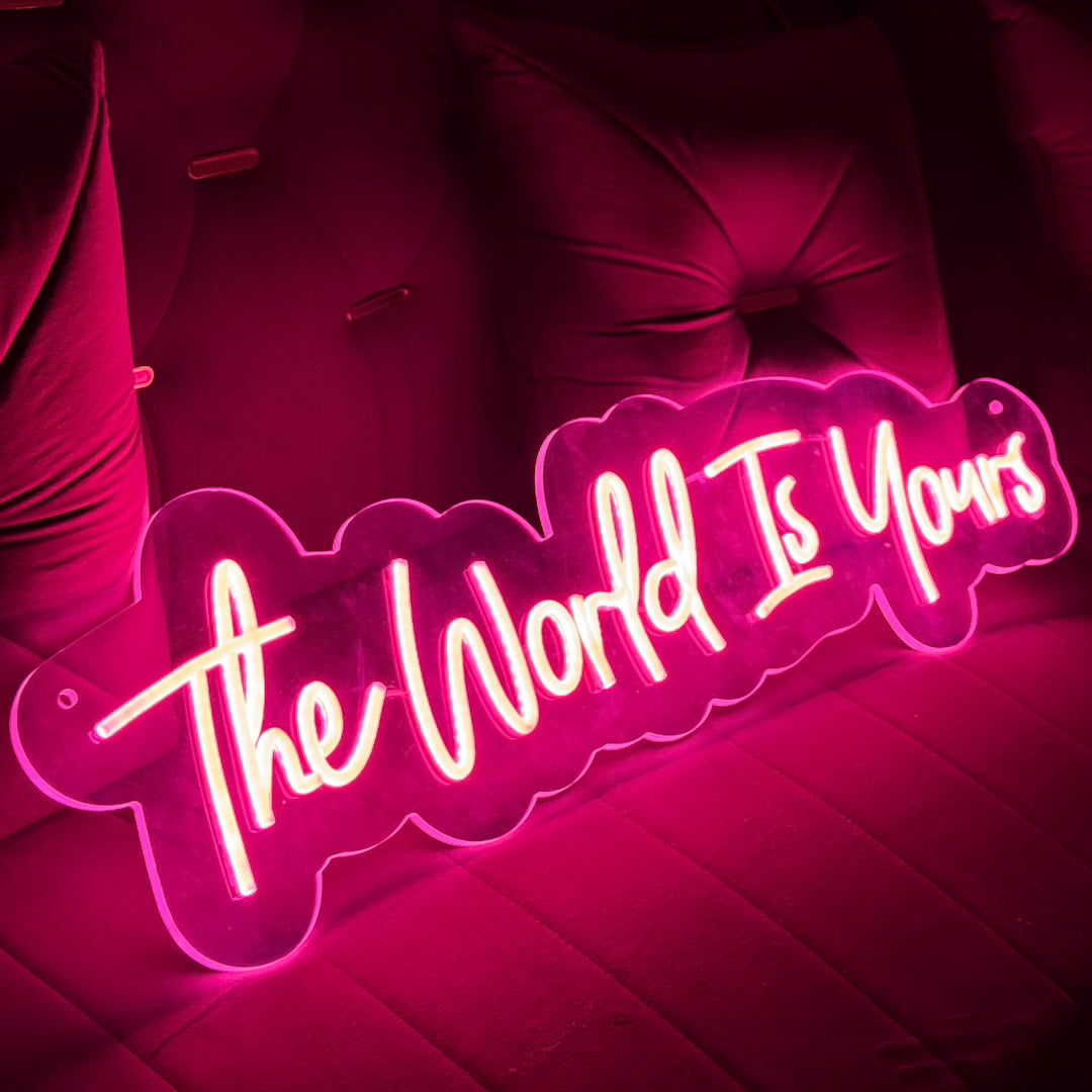 The World Is Yours Led Light