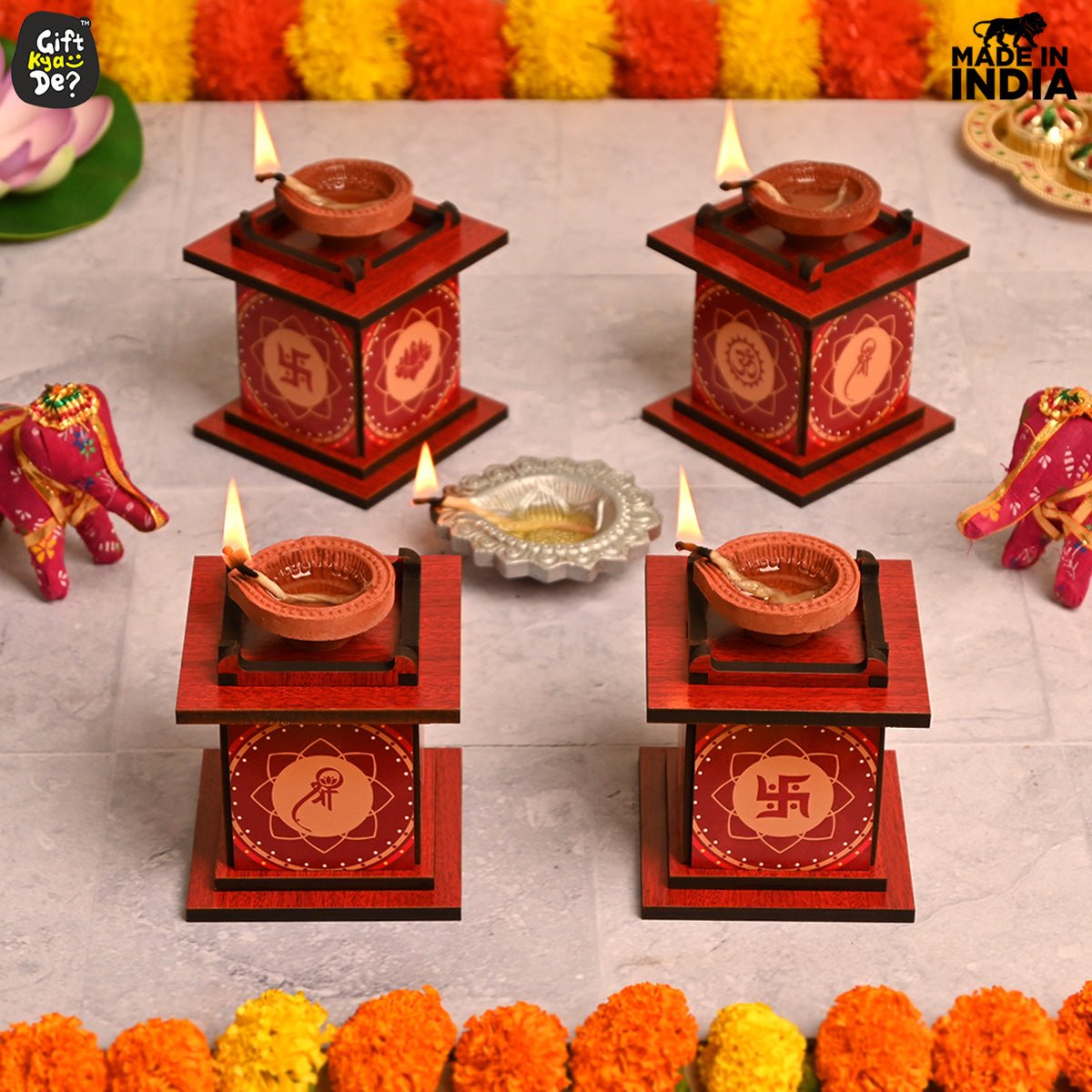 Tulsi Chaura Diya Stand | Diwali Decoration