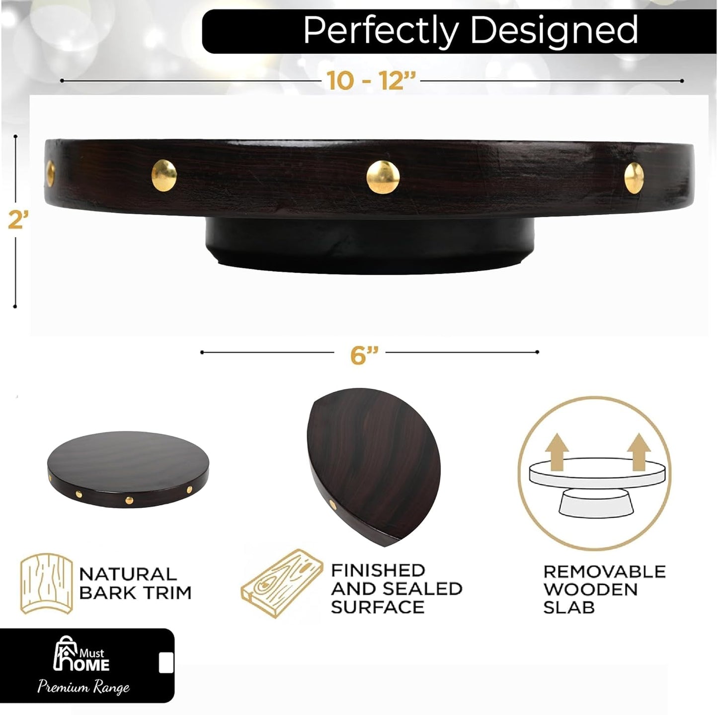 MustHome Cake Stand |  Pizza Stand |10 inch