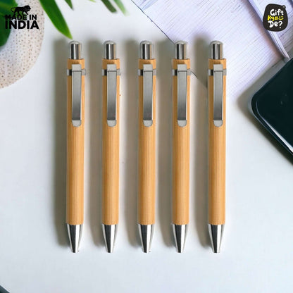 Buy Eco-Friendly Bamboo Pen (Pack Of 5) Online -