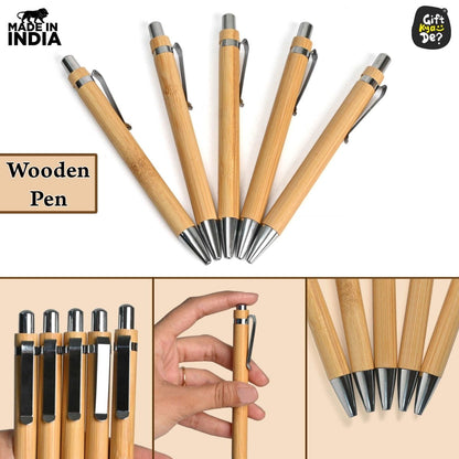 Buy Eco-Friendly Bamboo Pen (Pack Of 5) Online -