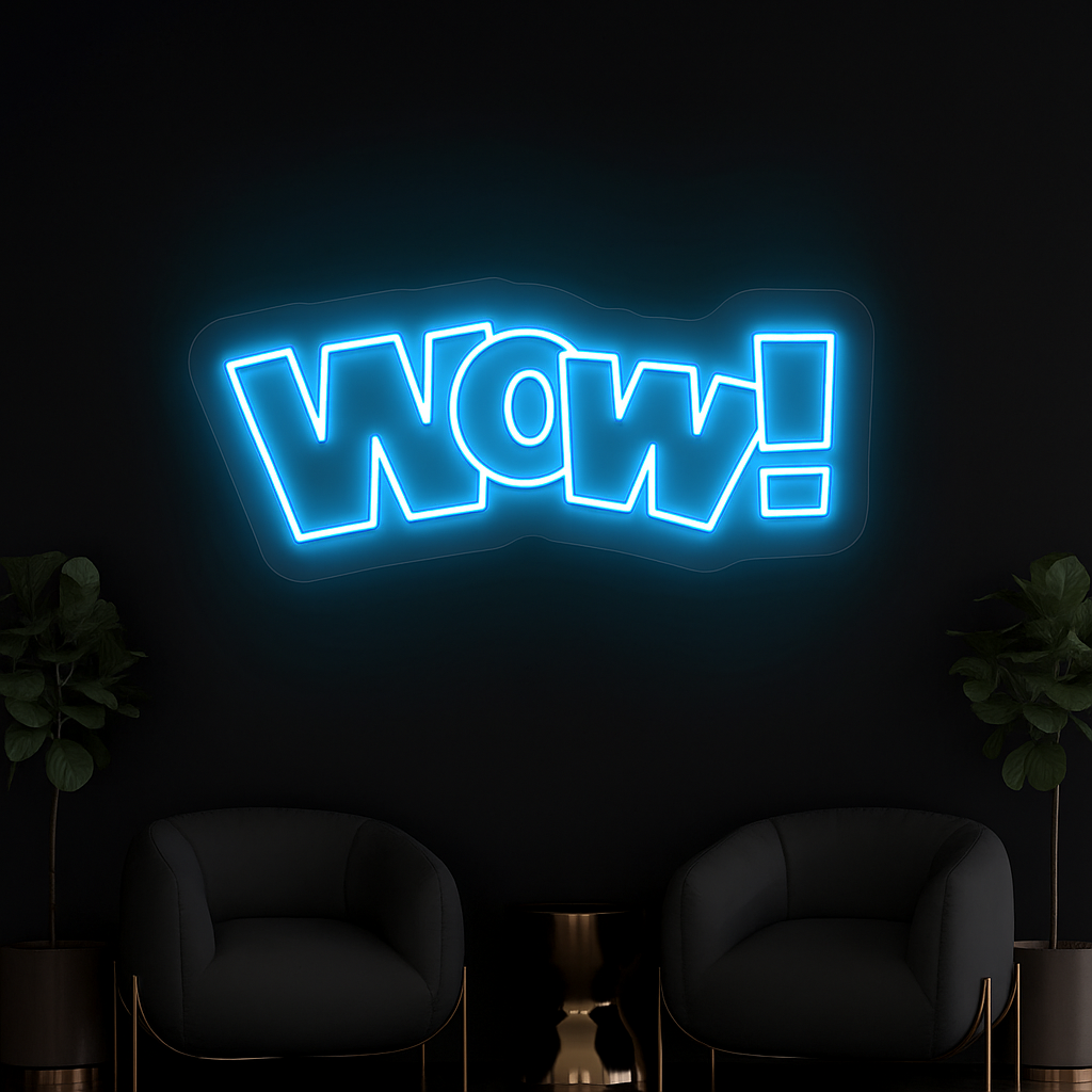 WOW Neon Sign