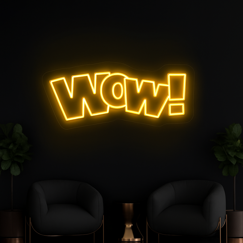 WOW Neon Sign