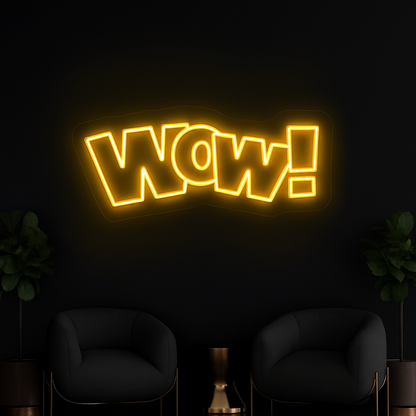 WOW Neon Sign